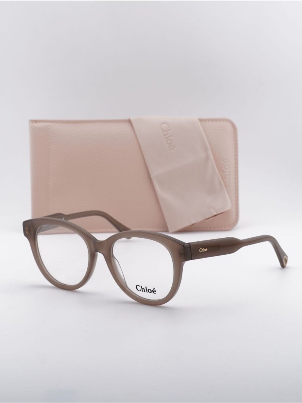 Chloe CH0163O 008 Round Eyeglasses - Opal Tuape 53mm